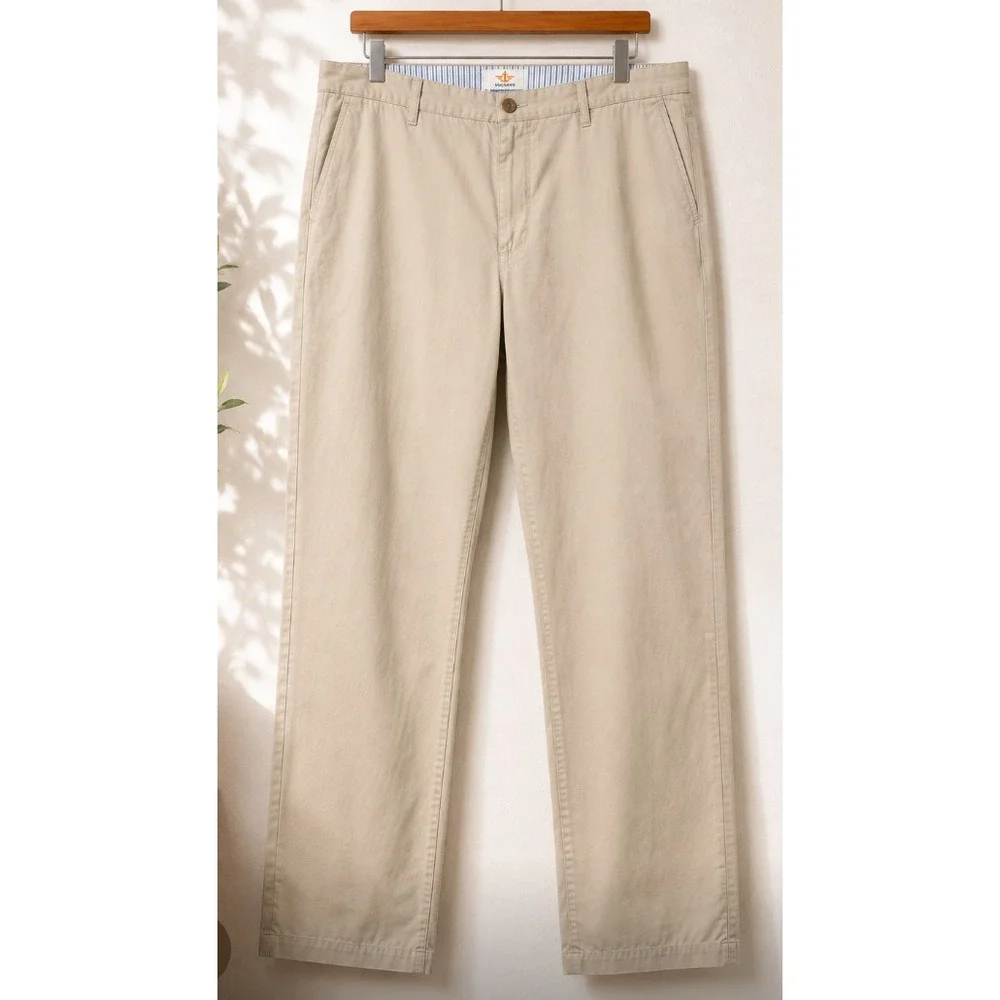 Banana Republic Golf Pants Mens 33x34 Khaki Straight Fit Cotton Chino